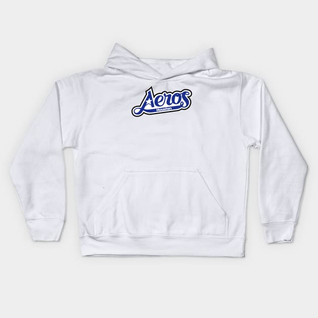 Defunct Houston Aeros Hockey 1978 Kids Hoodie by LocalZonly